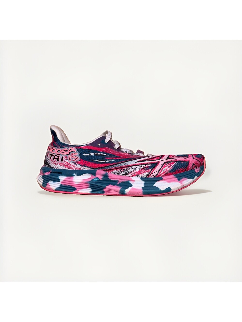 ASICS Noosa Tri 15 Women’s 10 Hot Pink Safety Yellow Running Shoes Sneakers